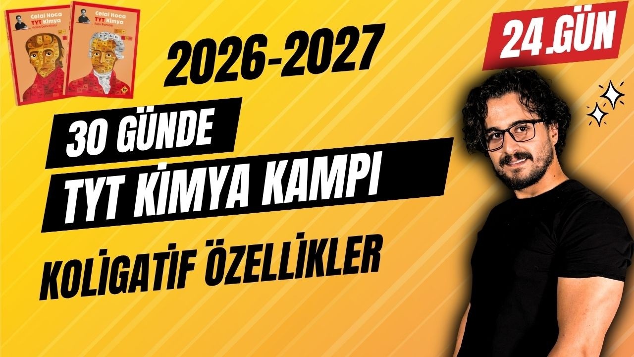 24. Gün | Koligatif Özellikler || 30 Günde TYT Kimya Kampı | #chtayfa