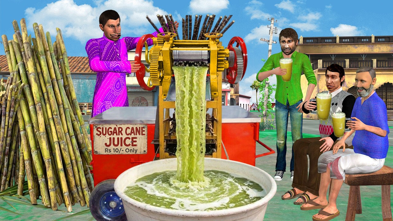 10/- Rs Sugarcane Juice Wala Summer Special Healthy Juice Hindi Kahani Moral Stories Comedy Video
