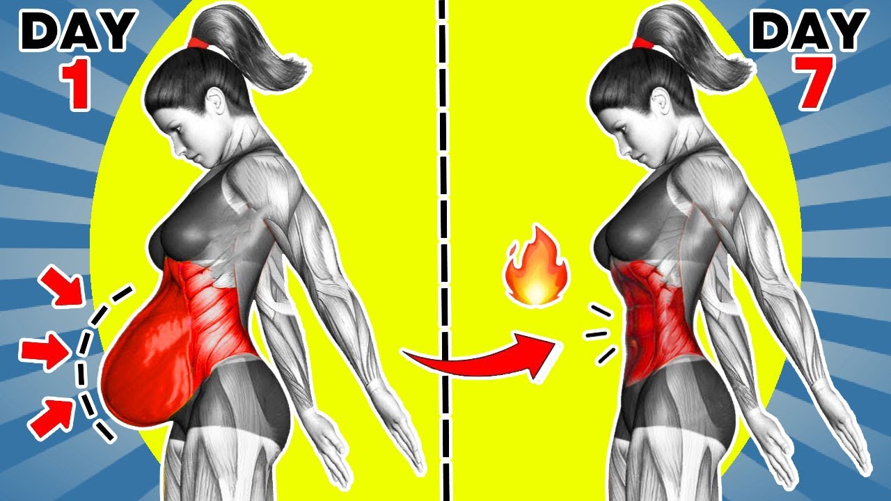 ➜ Hanging Belly To Flat Tummy in 7 Days🔥 | Top 20 Exercises to Burn Belly Fat & Slim Your Waist 100%