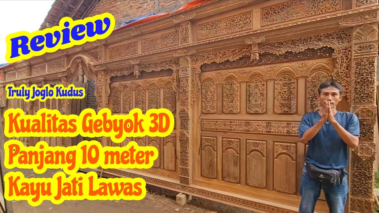 Review Kualitas Gebyok 10M Ukir 3D Kayu Jati Lawas Pendopo Rumah Joglo pak Made Bali by TrulyJoglo