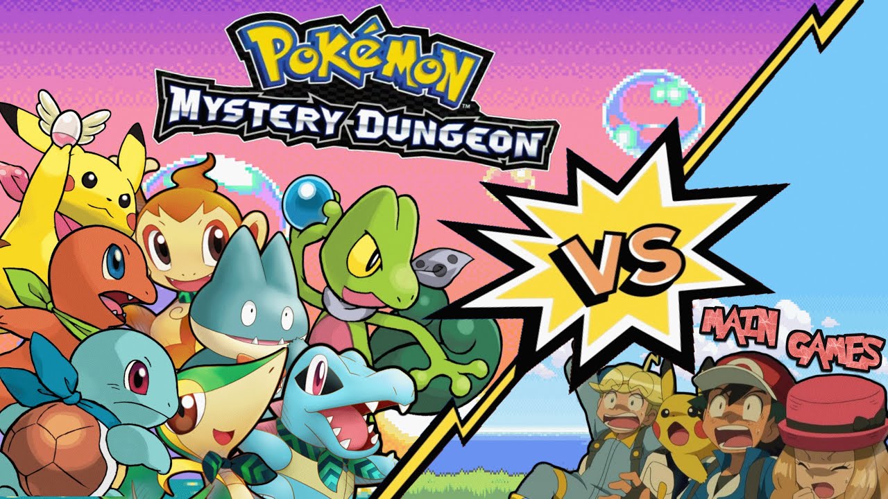 Pokémon Mystery Dungeon VS. Main Games: The Quality Gap