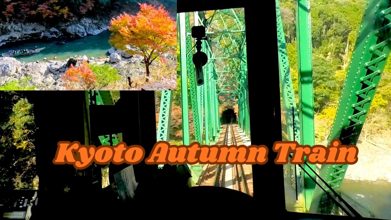 Autumn Train in Kyoto - Sagano Romantic Train 嵯峨野線