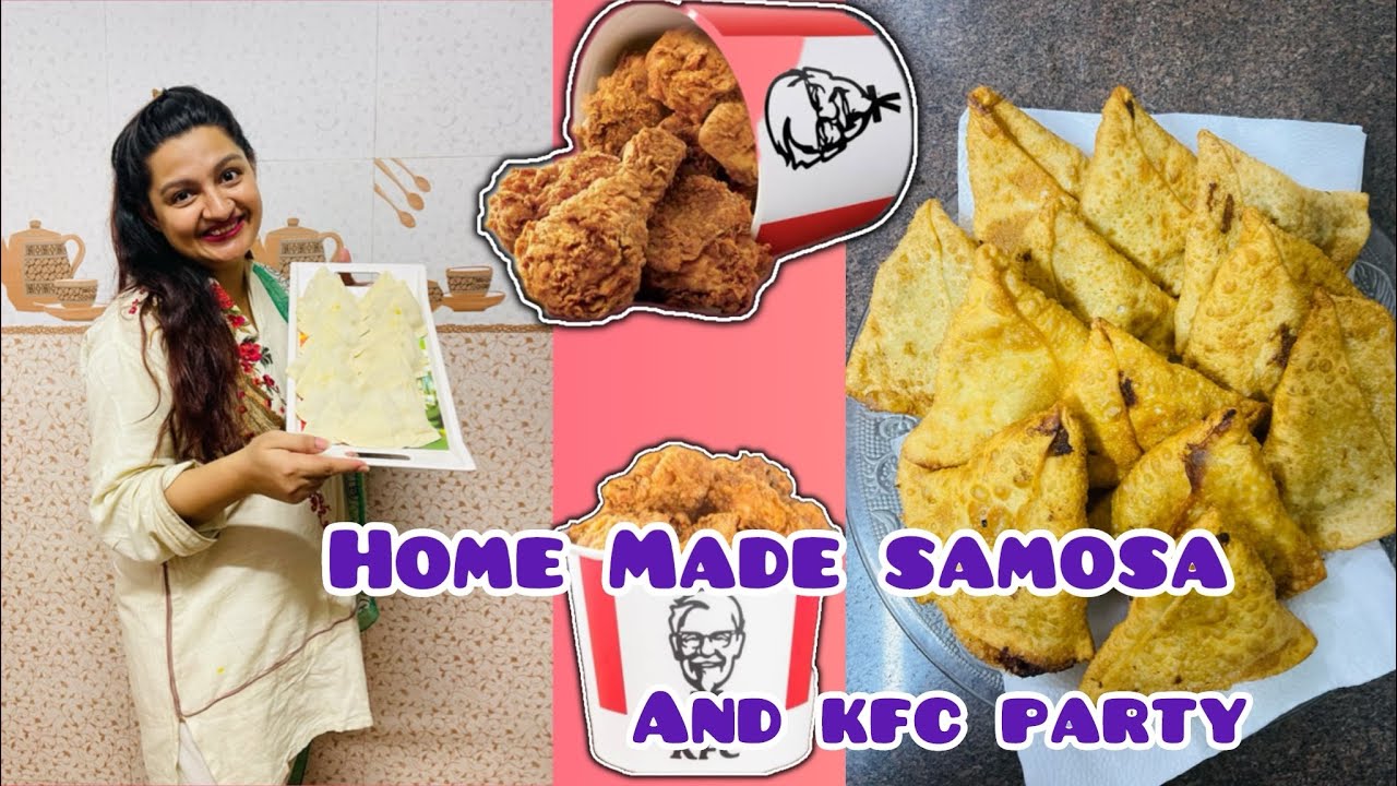 #homemade #samosa #kfc #kfclover #homeparty #withfamily #bashundharara