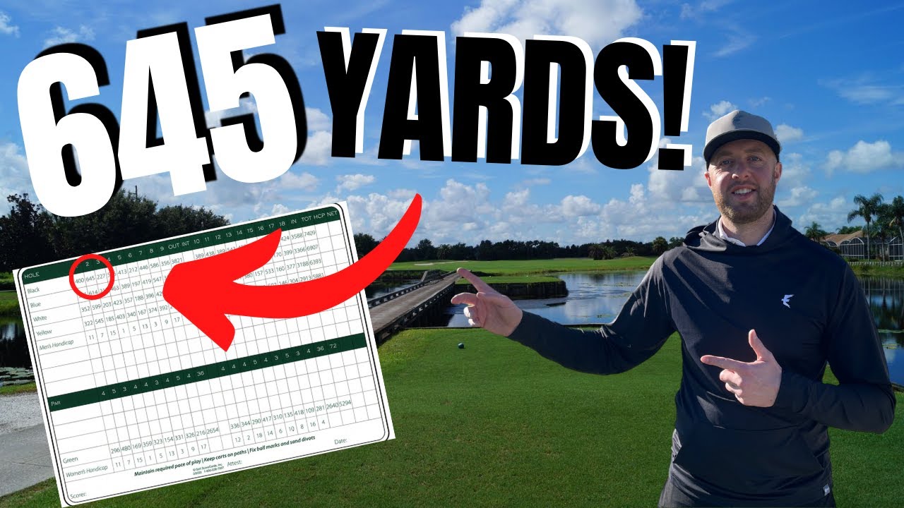 Playing golf off the PGA TOUR BLACK TEE’S! | Playing VLOG