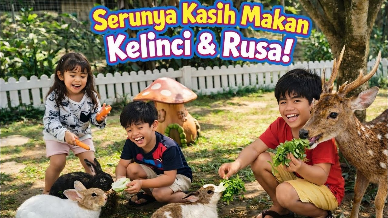 Liburan Seru: Kasih Makan Kelinci & Rusa Bareng Anak