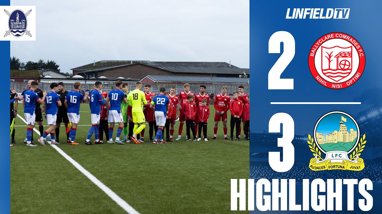 MATCH ACTION | Co. Antrim Shield | Ballyclare Comrades v Linfield 3/9/23