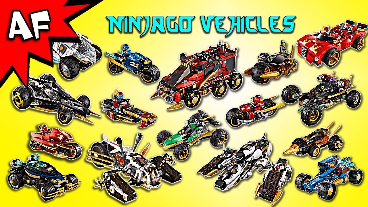 Every Lego Ninjago Ninja & Villian CARS / VEHICLES - Complete Collection!