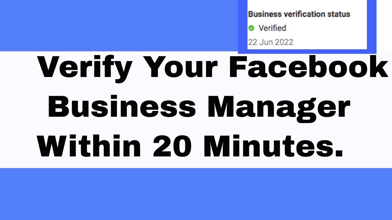 Unlock the Secret Method to Verify Your Facebook Business Manager