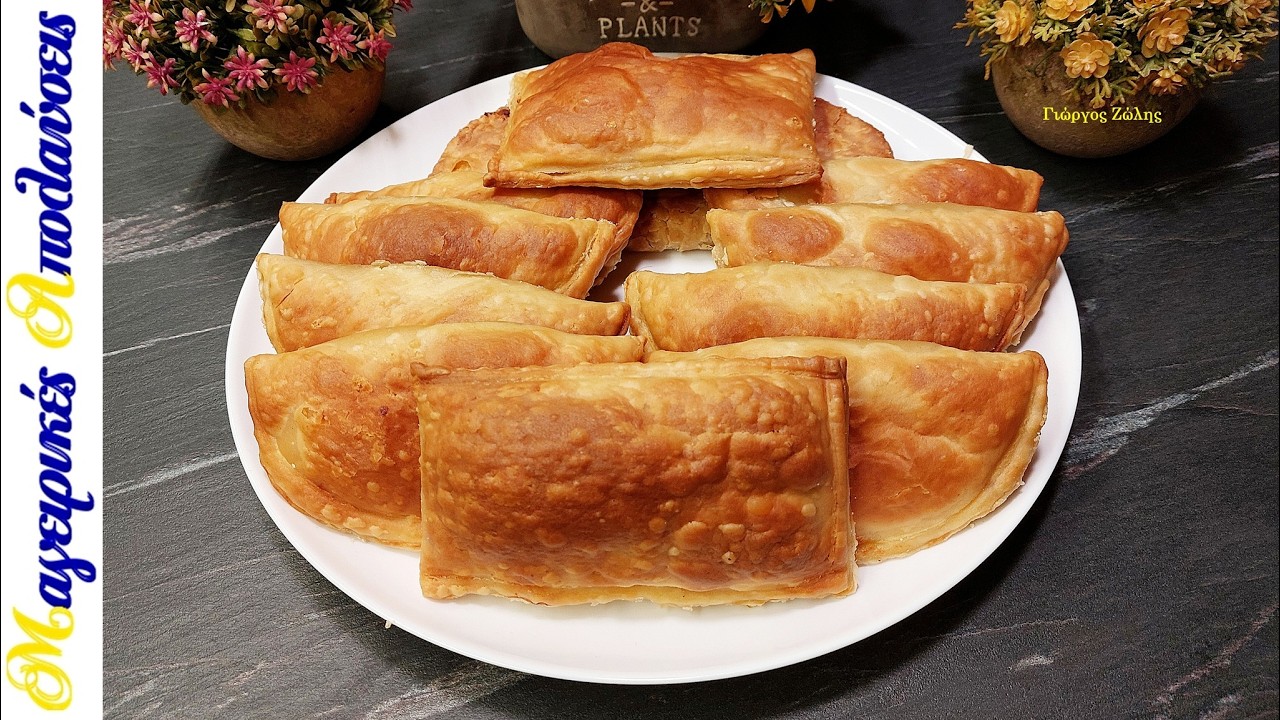 🧀 Σπιτικές Ατομικές Τυρόπιτες με Σφολιάτα & Γέμιση με Δύο Είδη Τυριών!