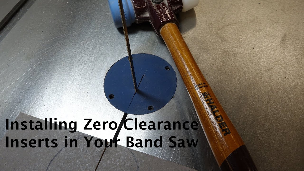 Installing Band Saw Zero Clearance Inserts
