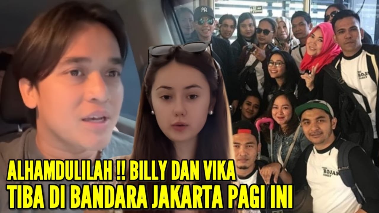 BILLY SYAHPUTRA & VIKA KOLESNAYA DIJEMPUT LANGSUNG OLEH KELUARGA BG BILY SAAT TIBA DIBANDARA JAKARTA