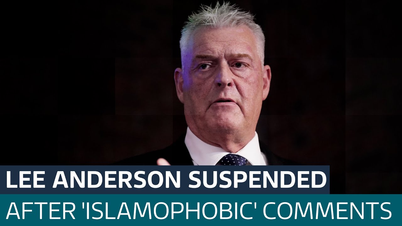Lee Anderson has Tory whip suspended after ‘refusal to apologise’ for Sadiq Khan comments | ITV News