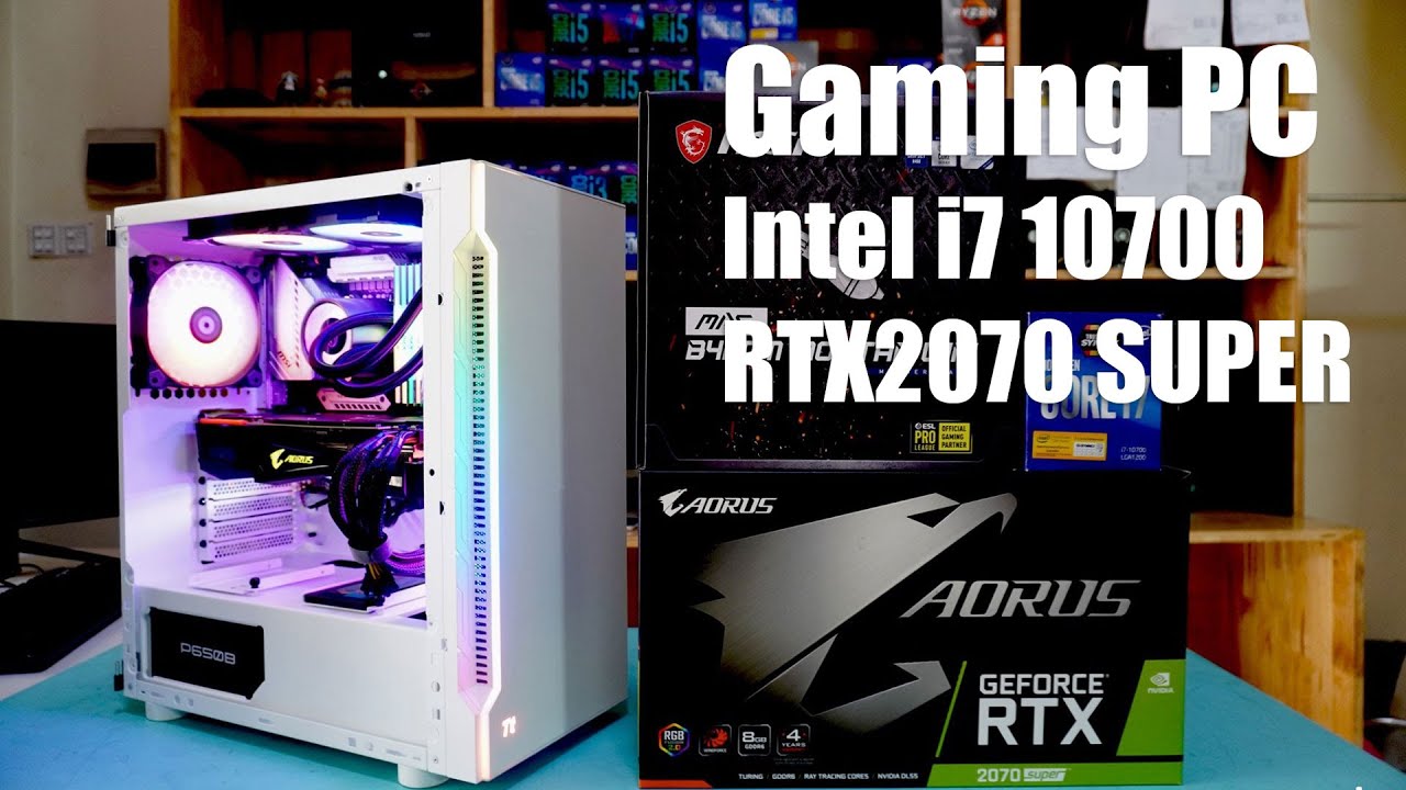 Gaming PC Build Intel i7 10700 MSI B460M Mortar Wifi AORUS RTX2070 SUPER Ram XPG 32G