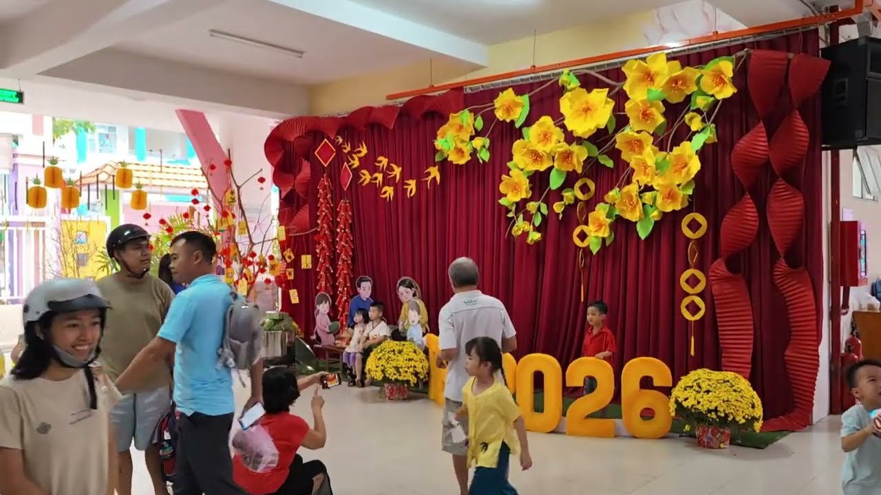 TRƯỜNG MẦM NON 13 TỔ CHỨC VUI XUÂN AN KHANG ĐÓN TẾT RỘN RÀNG 