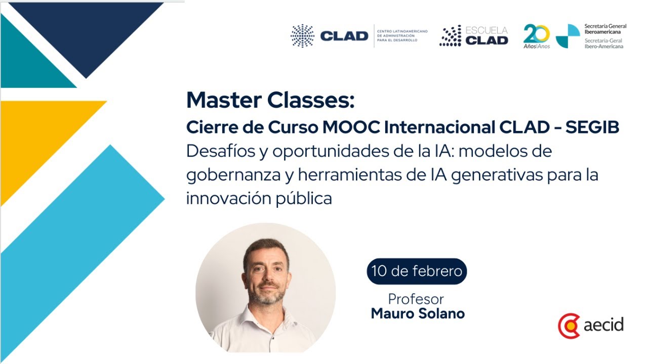 Curso MOOC Internacional CLAD-SEGIB - Masterclasses de Cierre - 2