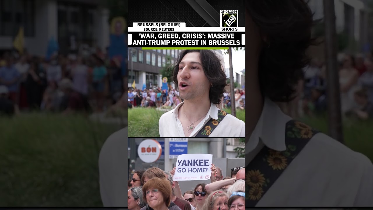 &lsquo;War, Greed, Crisis&rsquo;: Massive anti-Trump protest in Brussels over US Independence Day celebration