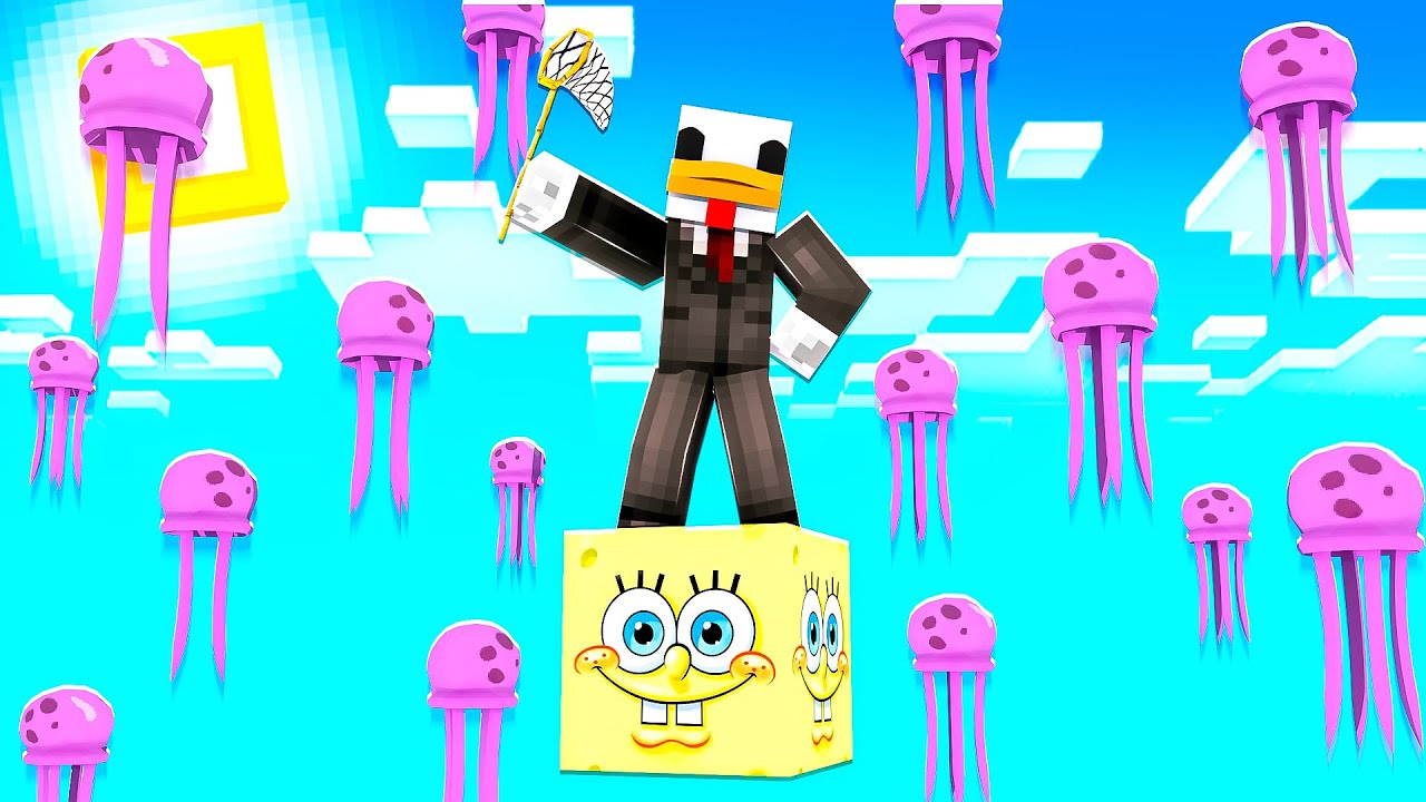 SOPRAVVIVO SOPRA UN SOLO BLOCCO DI SPONGEBOB - Minecraft ITA