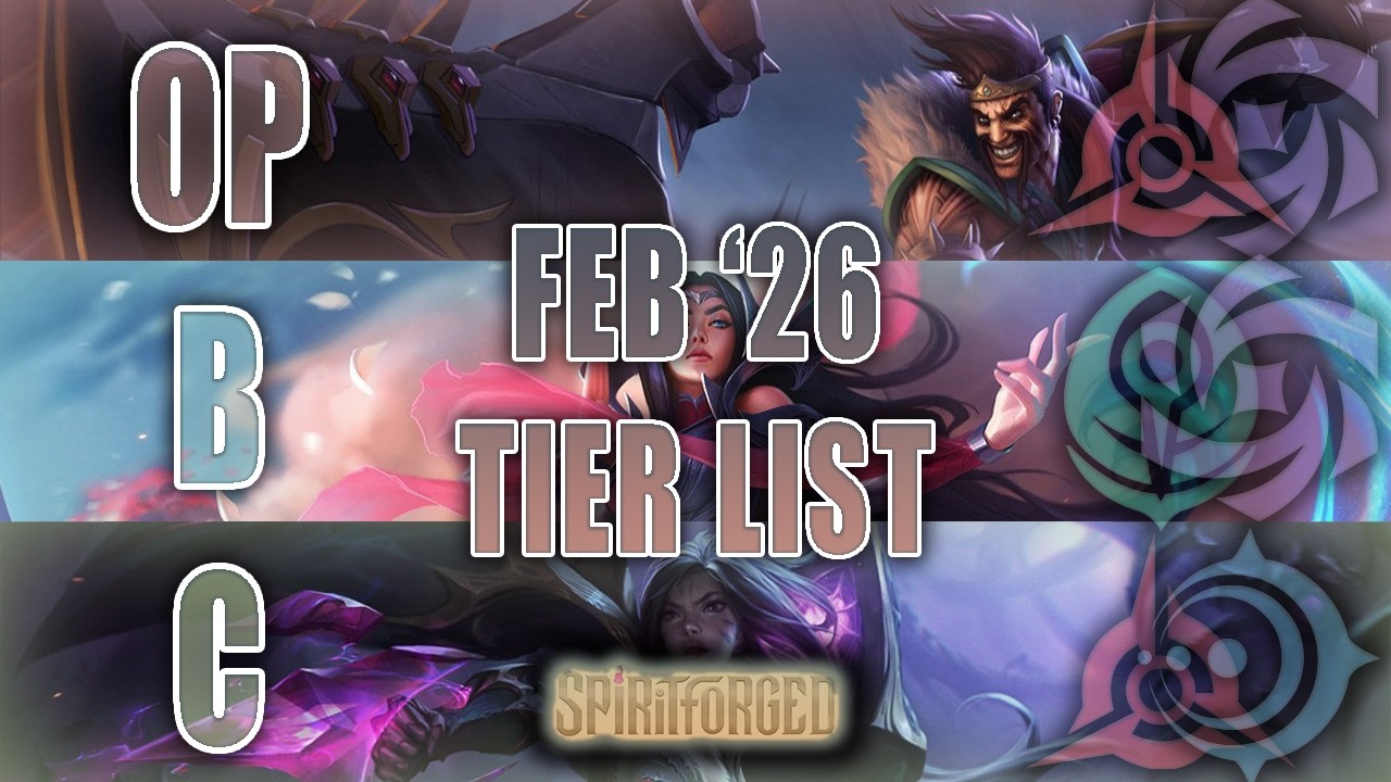 NEW SPIRITFORGED TIER LIST || February 2026 Power Rankings || Riftbound TCG