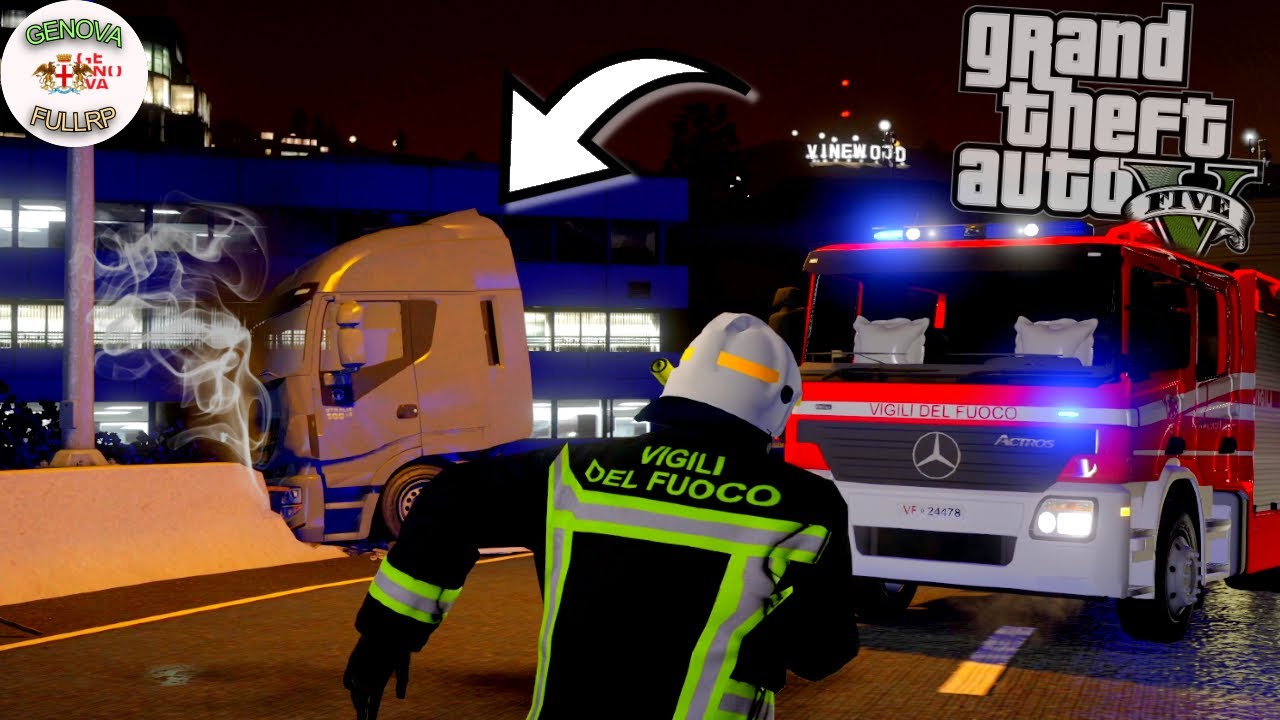 GTA 5 EMERGENCY #2 - INCIDENTE STRADALE CON CAMION IN BILICO!
