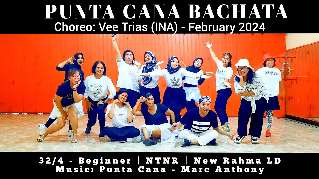 Punta Cana Bachata Line Dance | Beginner | ‎@veetrias  (INA)