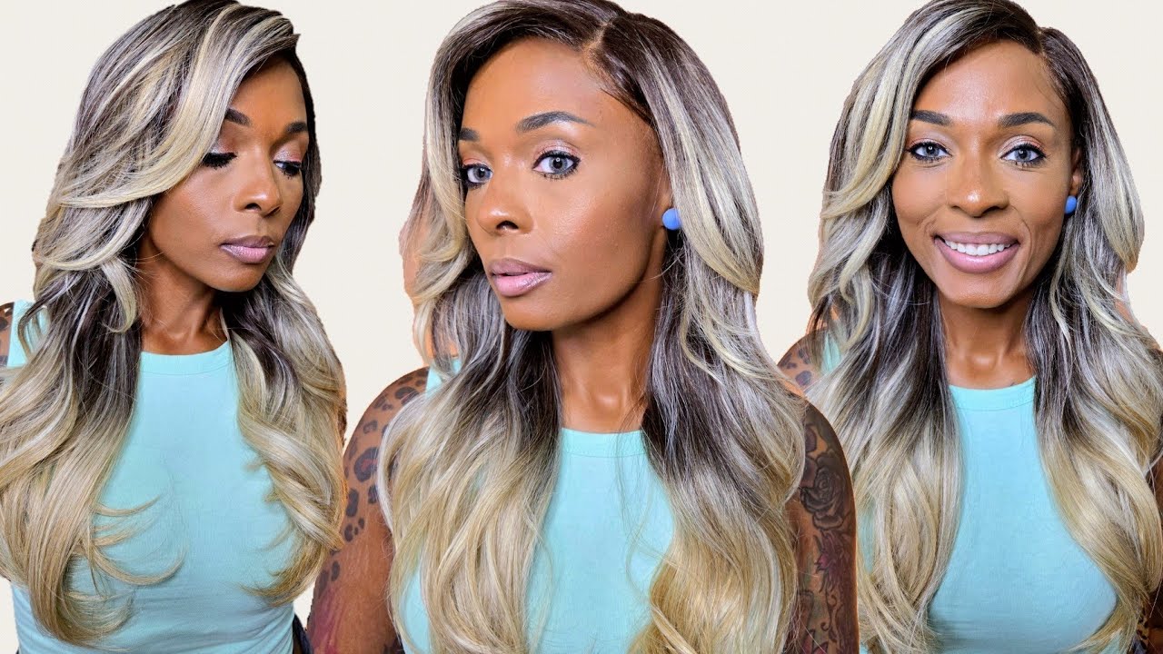 The Color On This $30 Wig Is So Pretty! Outre Synthetic Melted Hairline HD Lace Front Wig - CASELLA