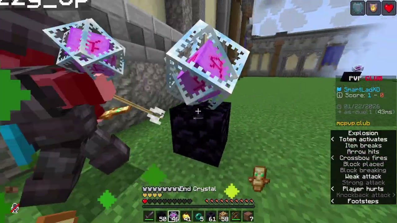Crystal pvp for the first time (crazy clip's)