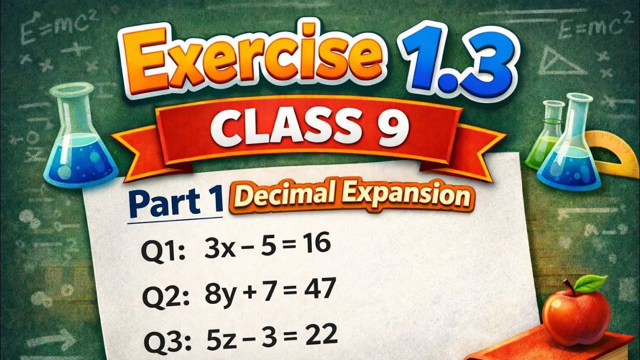 NCERT Maths Class 9 Ex 1.3 Decimal expansion #part 1  Solved Hindi Medium|By Pinky