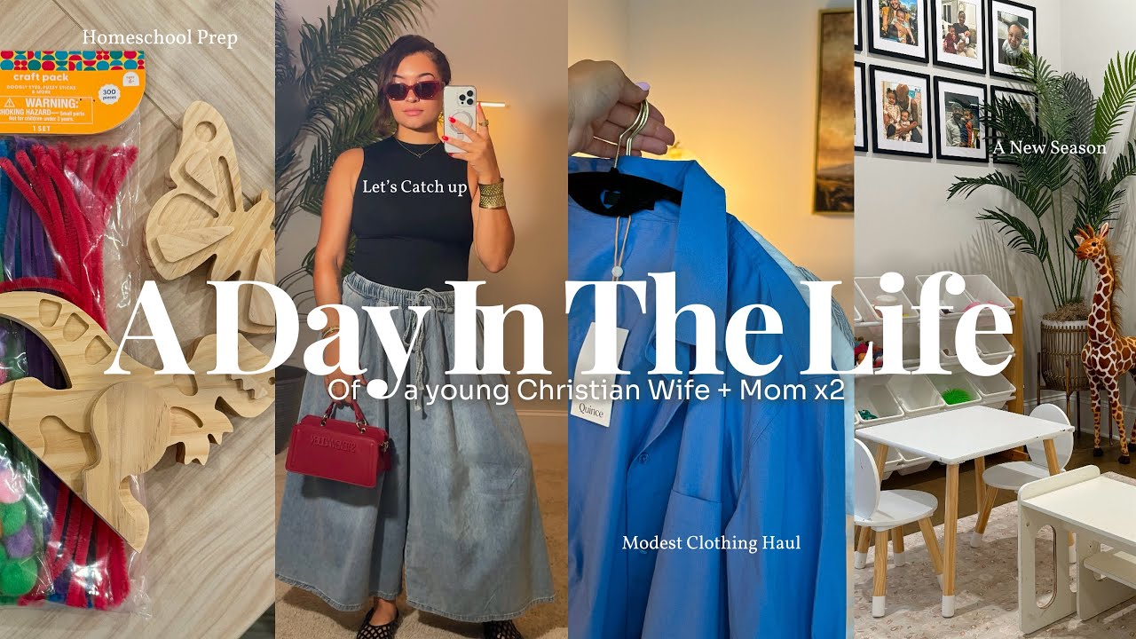 DAILY VLOG| Preparing For Homeschool + Modest Clothing Haul + How I Really Feel + Mom Life & More!