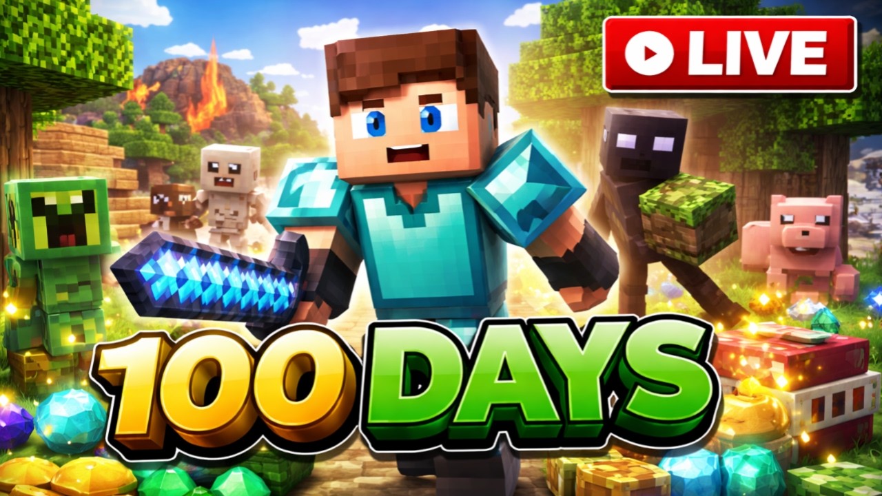 🔴Minecraft 100 Days Challenge Live 😎|| Survival Series #1😚#gamerfleet #shortsfeed #short #shortlive