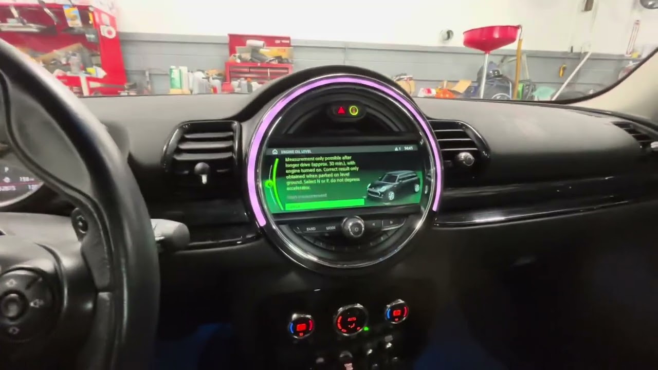 CHECKING THE OIL LEVEL ON A 2019 MINI