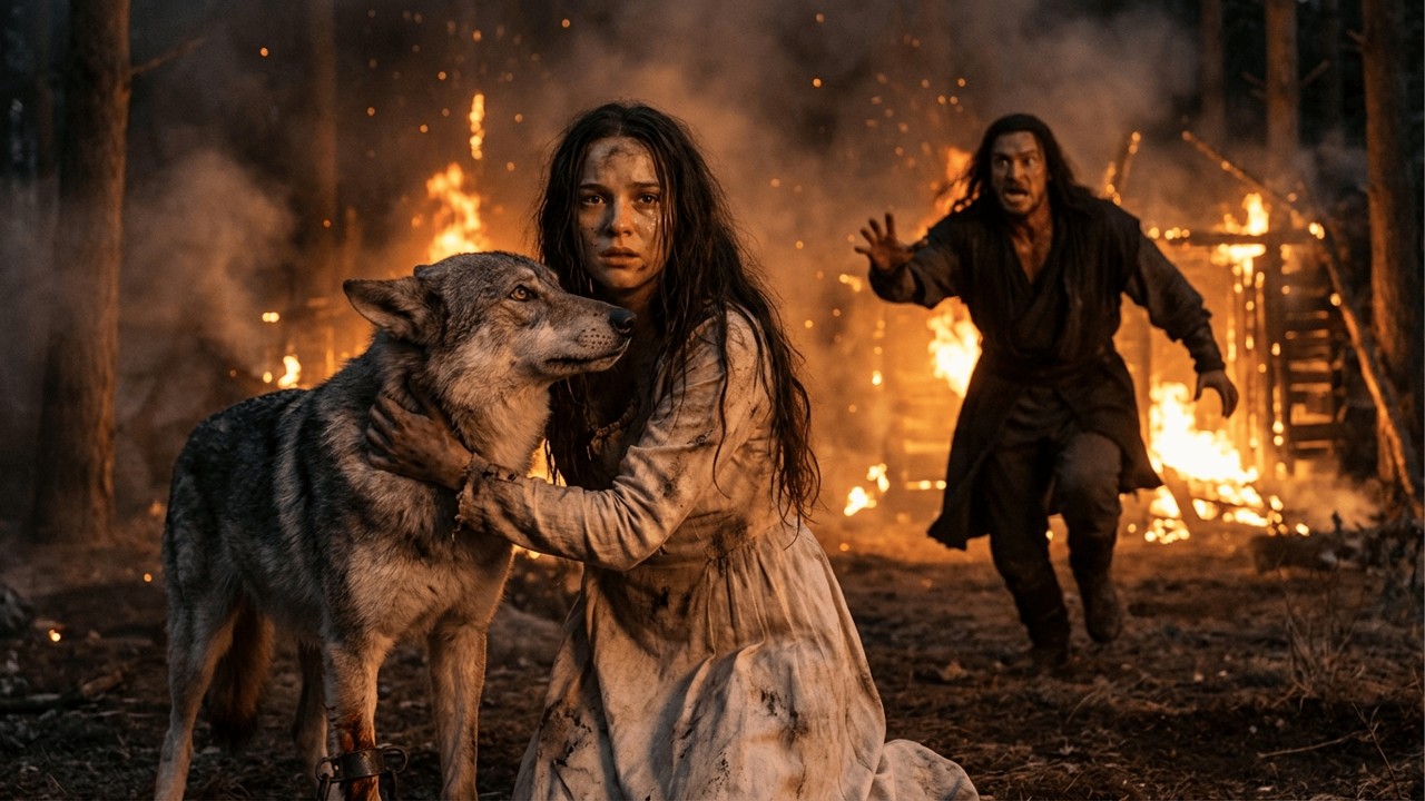 She Refused To Leave A Trapped Wolf Even As The Fire Spread The Alpha King Arrived Too Late