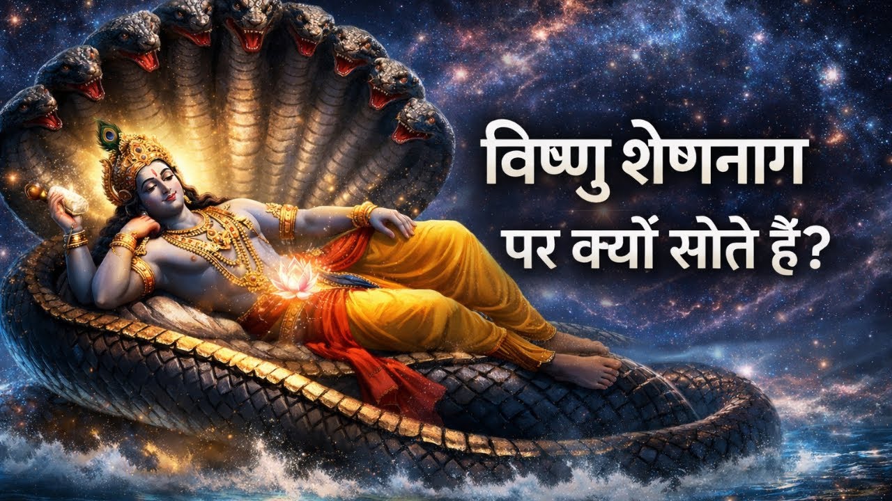 विष्णु की योगनिद्रा:प्रलय के समय विष्णु शेषनाग पर क्यों शयन करते हैं | Why Vishnu Sleeps on Sheshnag