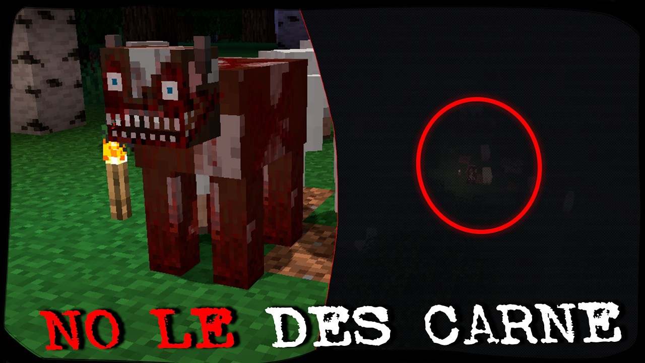 ¡No alimentes a tus vacas con carne! o si no esto pasara… Creepypasta historia de terror Minecraft
