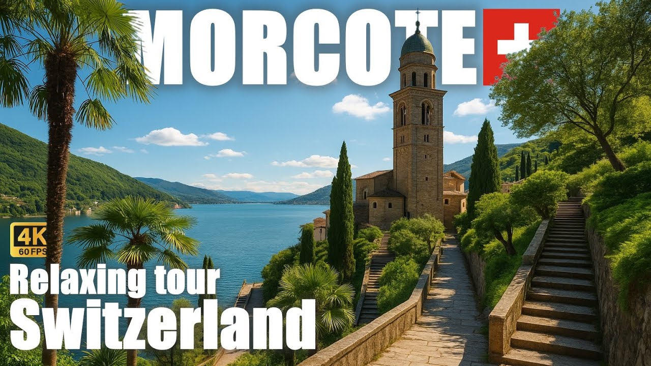 Hidden Paradise by the Lake – Walking Tour of Morcote & Garden Scherrer, Switzerland | 4K