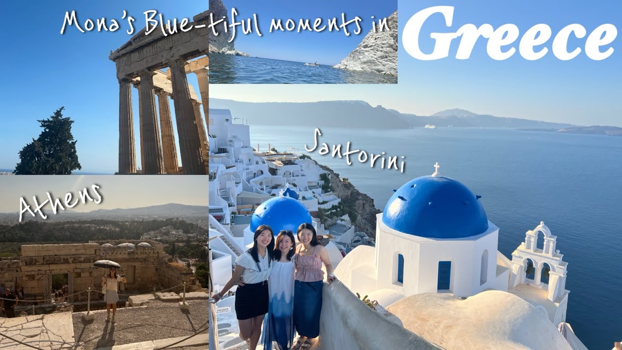 My first time in Greece! ~ blue domes, historical spots, and lots of cats 🐱 
