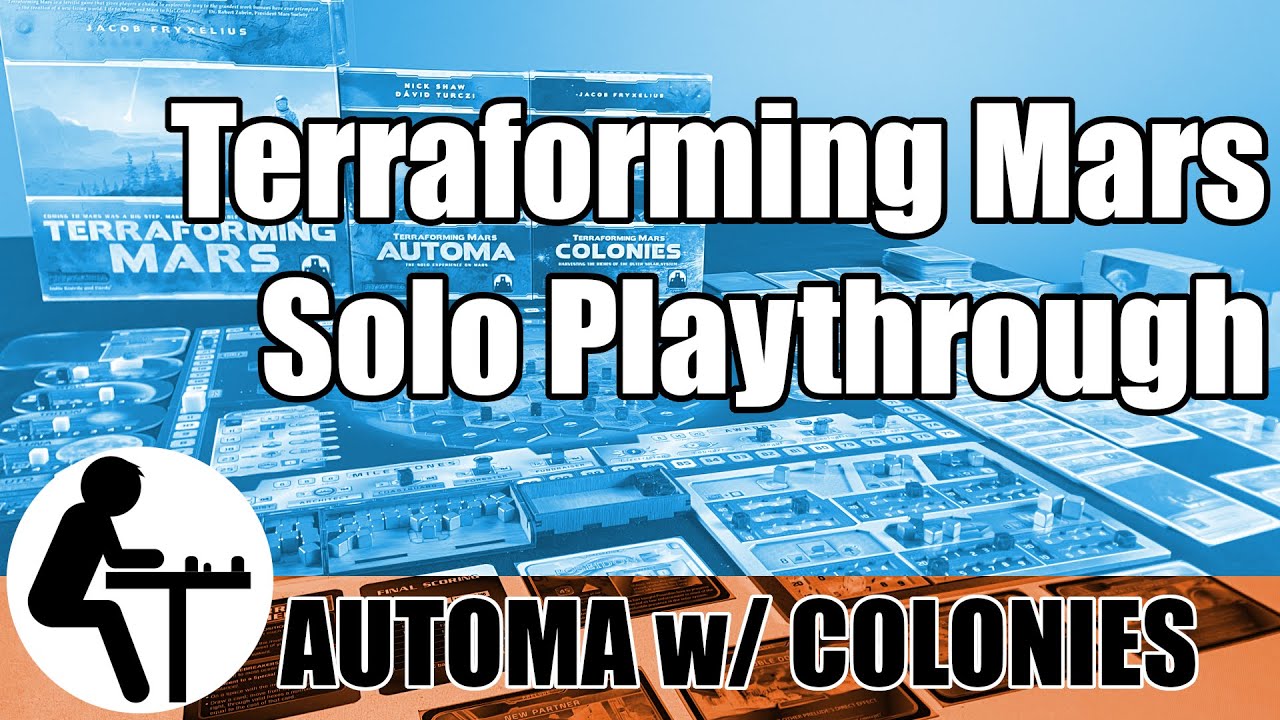Terraforming Mars Solo Playthrough: Automa w/ Colonies