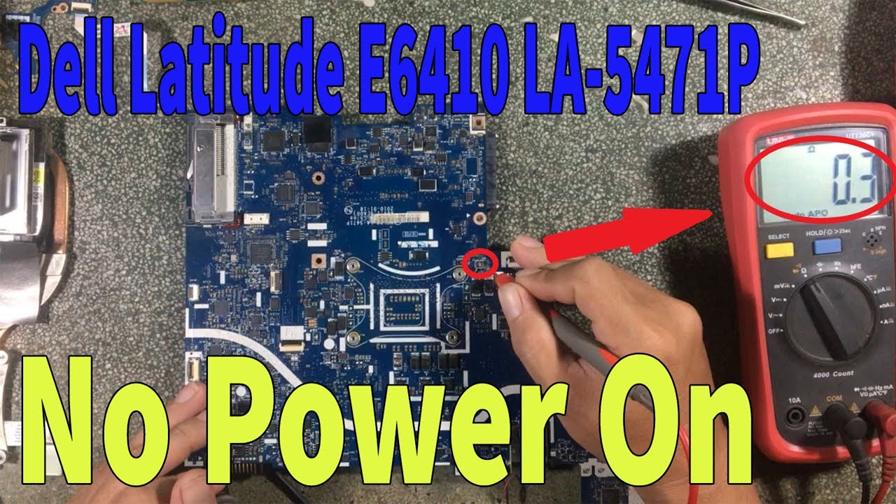 Dell Latitude E6410 La-5471p No Power On