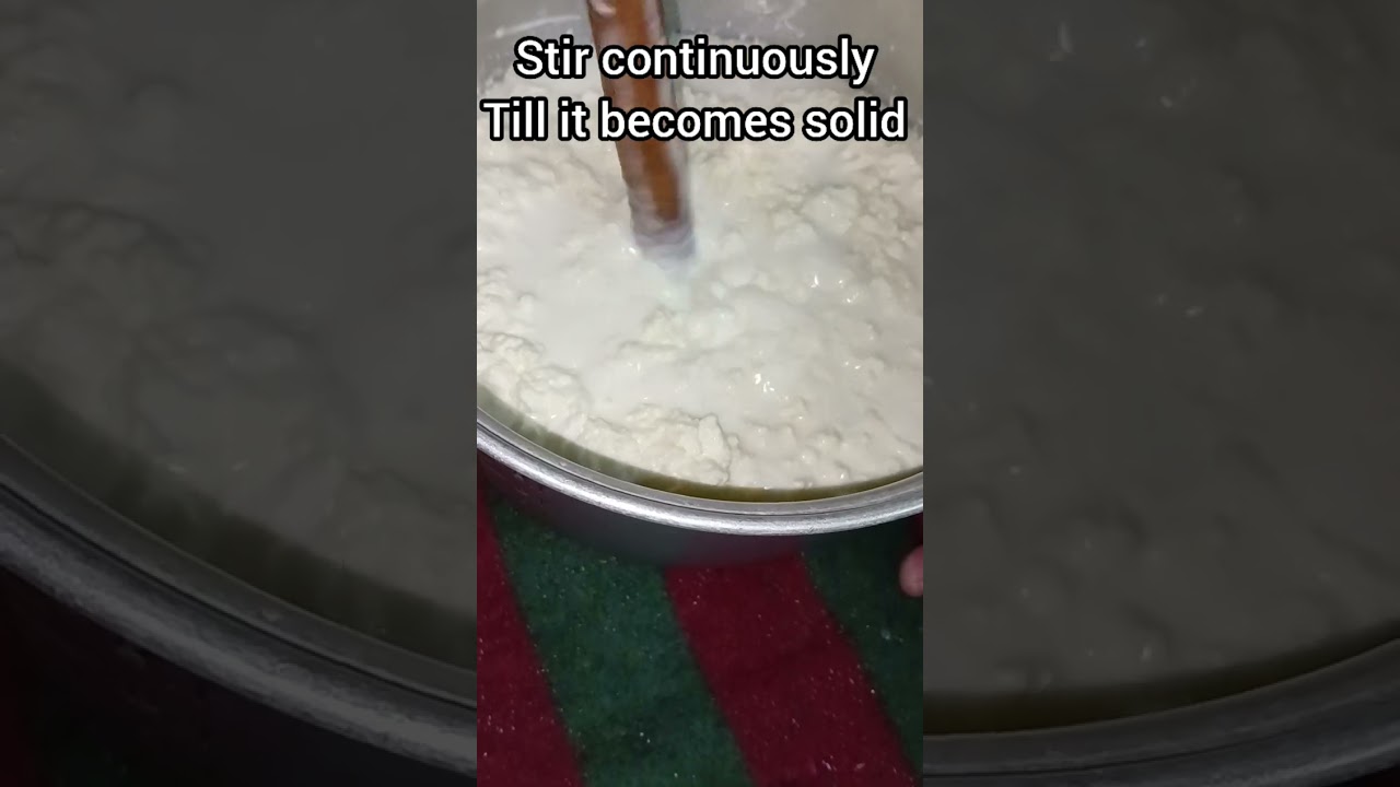 KASHMIRI STYLE BUTTER MAKING FROM MILK CREAM(MALAI) 