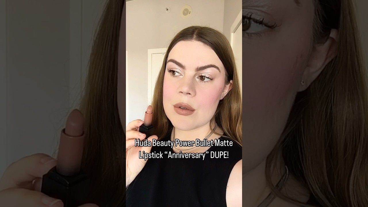 Lipstick dupe 💄 #makeup #beauty #lipstick #hudabeauty #w7 #mattelipstick #dupes #makeupdupes #lips