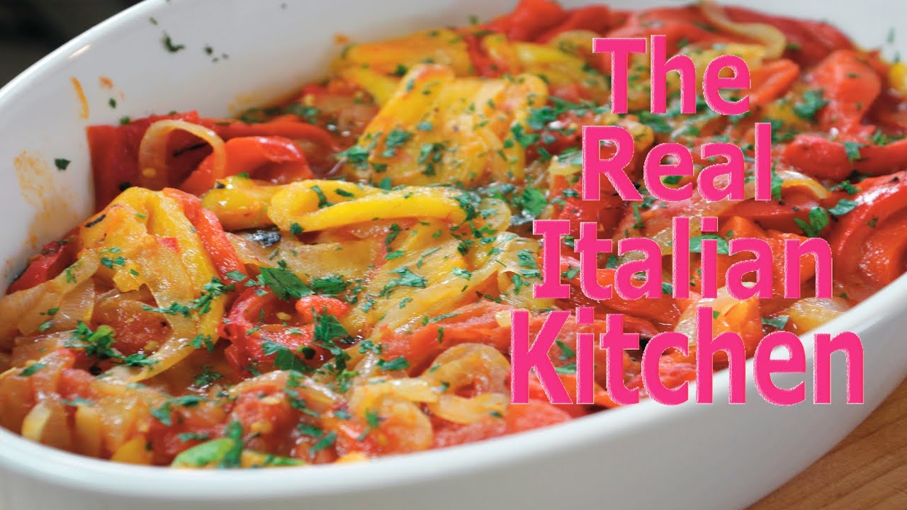 Peppers Tomatoes and Onion Stew: Peperonata - Real Italian Kitchen