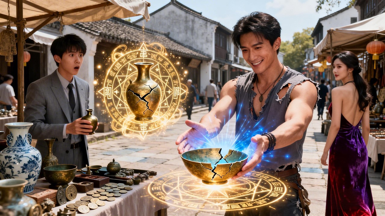 【完結】🔥破舊地攤尋到古董瓷瓶？我靠神之左手發家致富