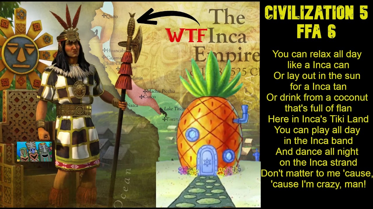 CIVILIZATION V | FFA 6 Инки | Welcome to Inca's Tiki Land