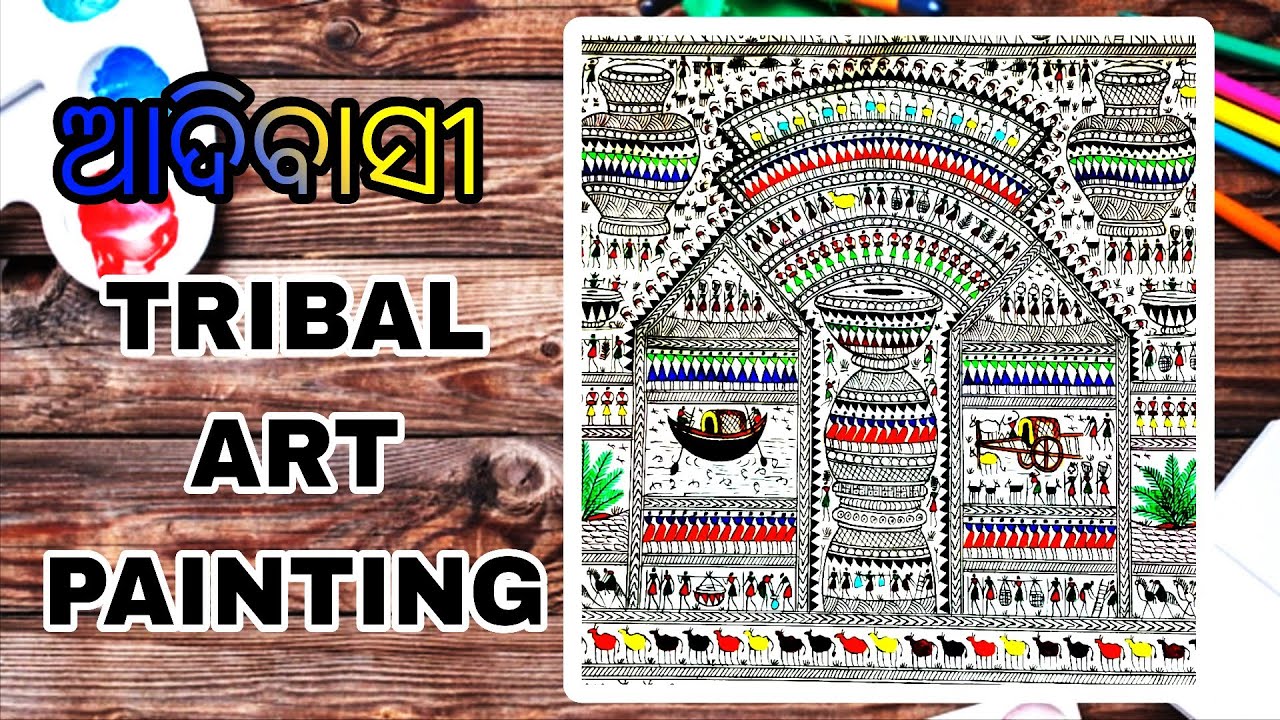 Odisha Tribal Arts painting 🖌️🖌️🖌️🖌️🖌️🎨🎨🎨🎨🎨🖌️🖌️ learnings 