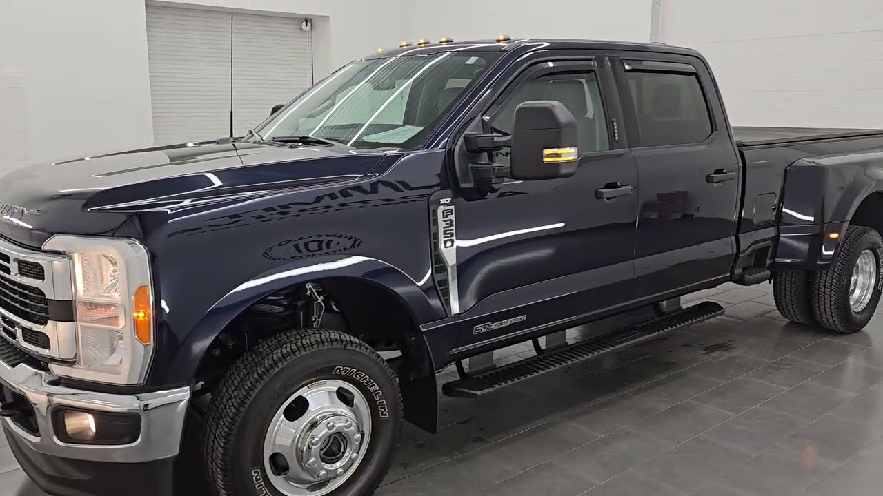 2023 FORD F350 XLT FX4 DIESEL ANTIMATTER BLUE 4K WALKAROUND 16233Z