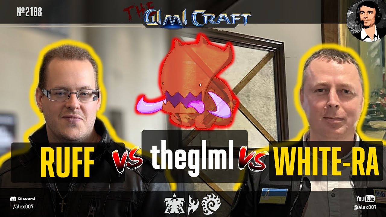 TheGLMLCraft №22: Сыграл с ЛЕГЕНДАМИ Старкрафта! theglml vs RuFF и White-Ra с комментариями Alex007