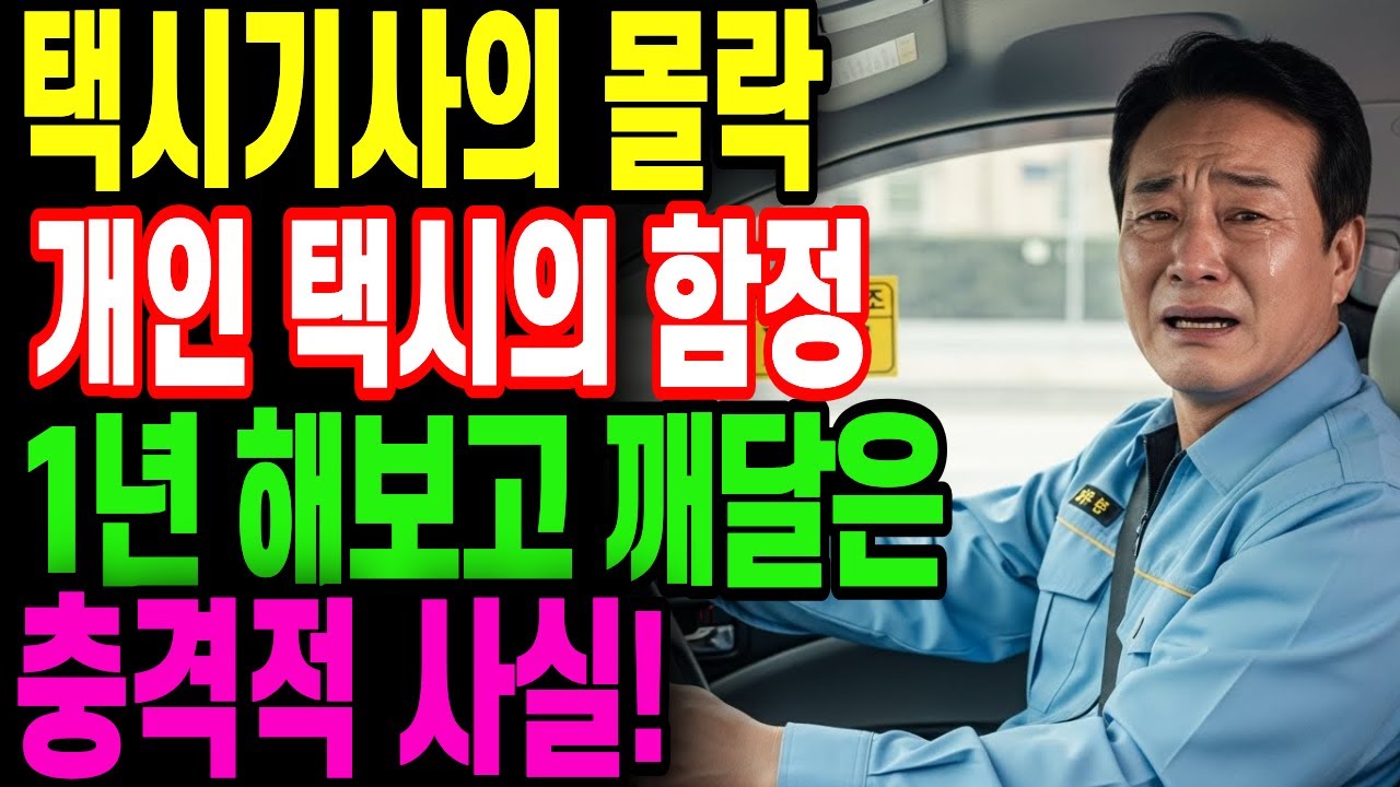 퇴직금 1억 7천 털어 '개인택시' 샀다가, 1년 만에 모두 날렸습니다 | 오디오북 | 노후사연 | 노후자금 |