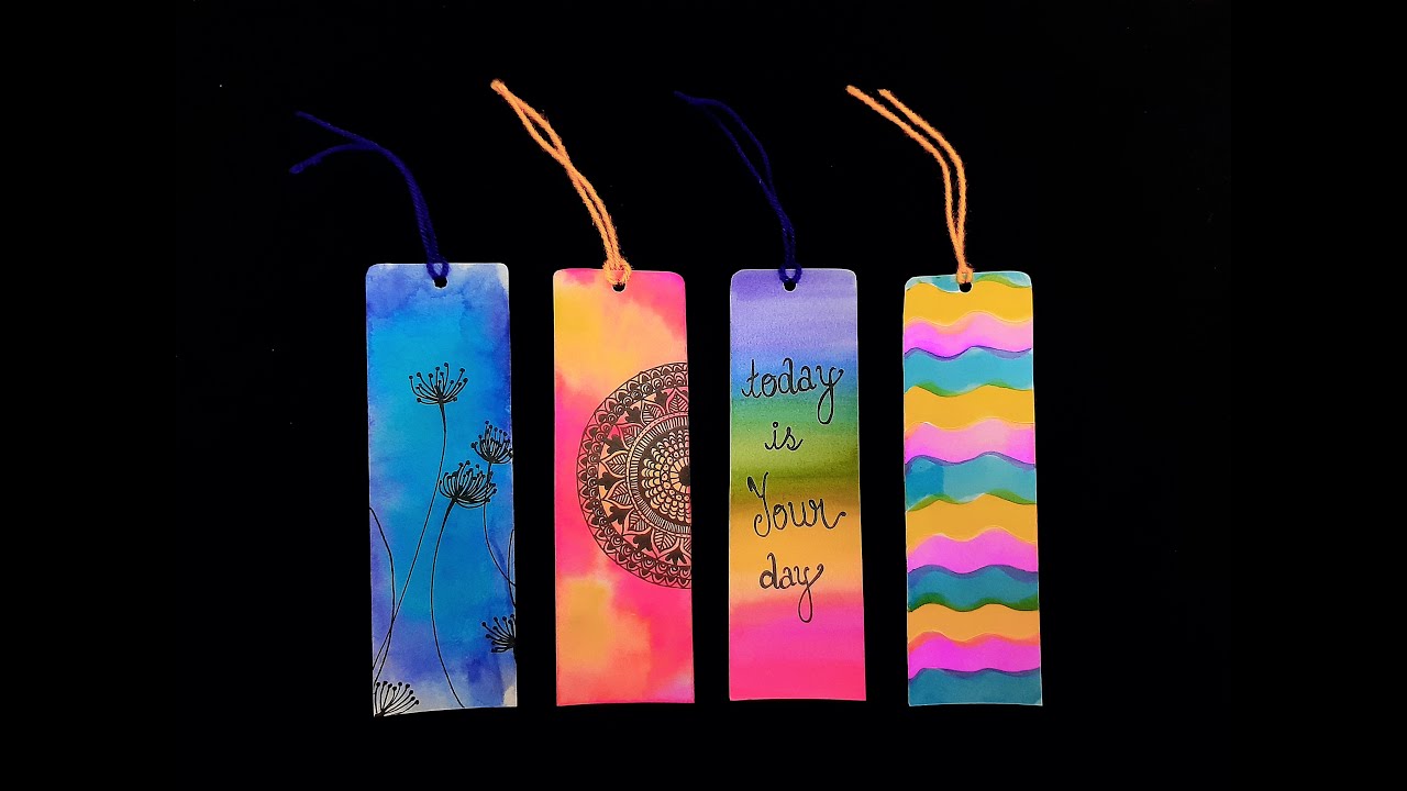 4 Easy DIY Bookmark Ideas | Bookmarks with paper | Craft Tutorial | Vibha Rajpal