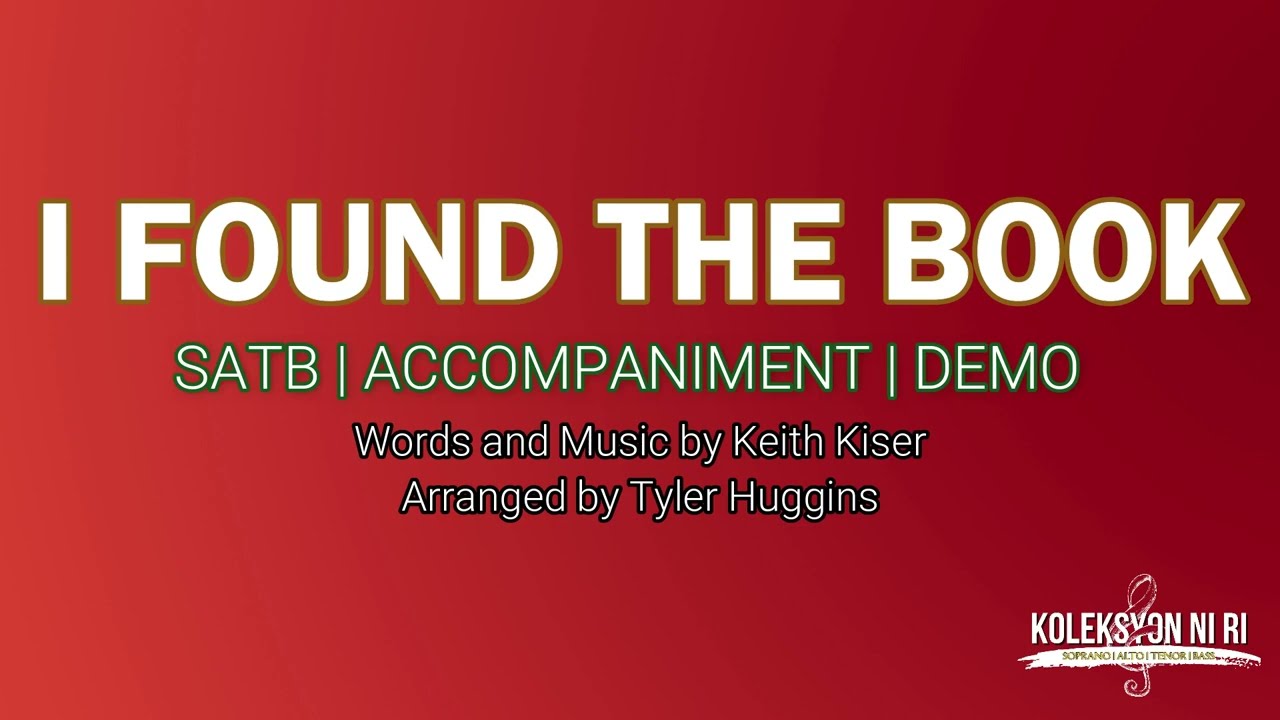 I Found the Book | SATB | Piano