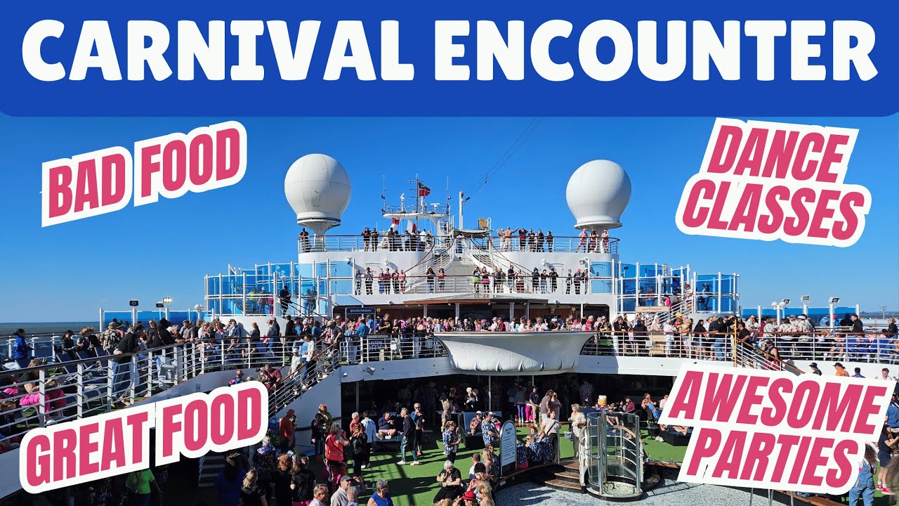 Видеоблог круиза Carnival Encounter, день 2 | Хорошая еда, плохая еда и рок-н-ролльная вечеринка ...