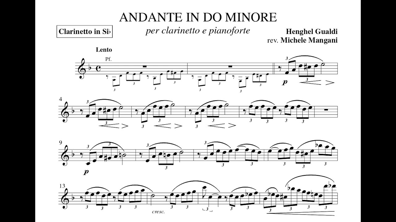 Henghel Gualdi Andante Corrado Giuffredi, clarinet